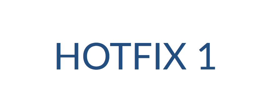 hotfix 1
