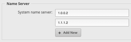 system nameservers
