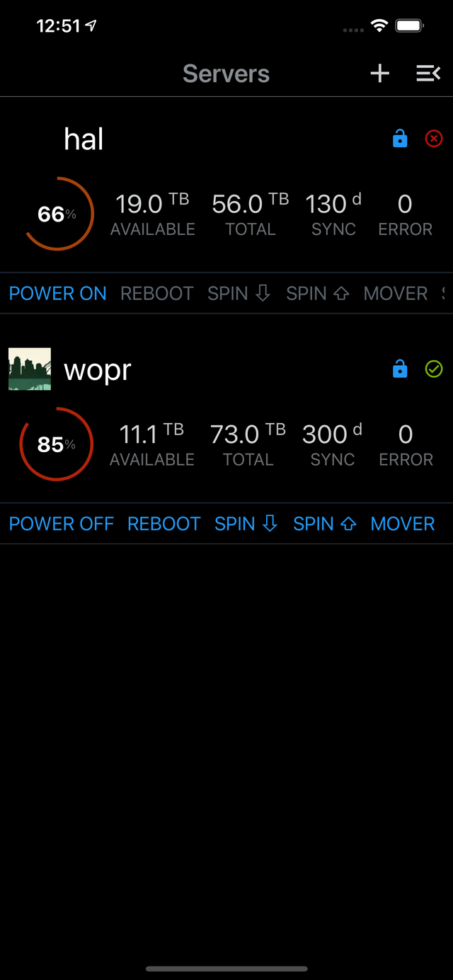 servers
